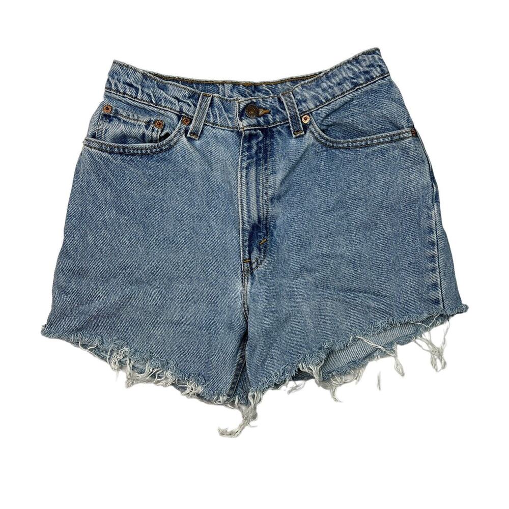 Levi’s Cut Off High Rise Frayed VTG 512 Jean Denim Shorts Womens 11